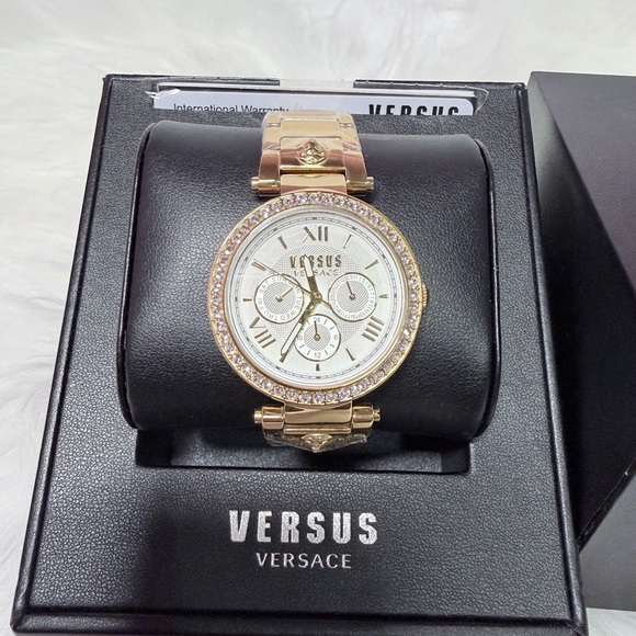 Versus Versace Other - 👨🏻Versus Versace Gold-Tone Men's Watch